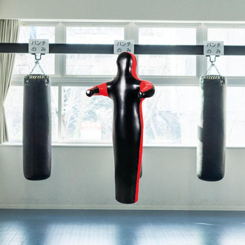 Mma Grappling Dummy Unfilled Wrestling Punch Bag Black 180cm