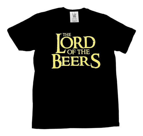 Imagen 1 de 7 de Remera The Lord Of The Beers Cerveza Parodia Estampa Vinilo 