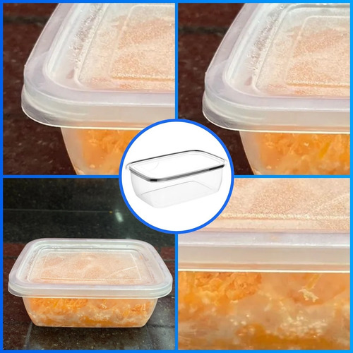 Marmita Micro-ondas Freezer 350ml Com 24 Un. Pote Fitness
