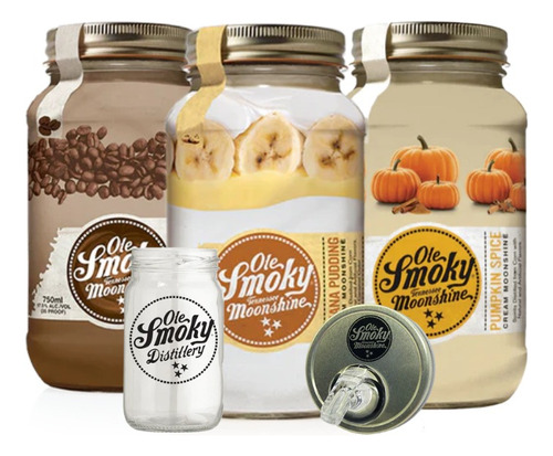 Whiskey Ole Smoky Moonshine Cream X3 