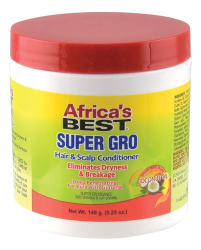 Africa's Best Super Gro - Acondicionador Para Cabello Y Cuer