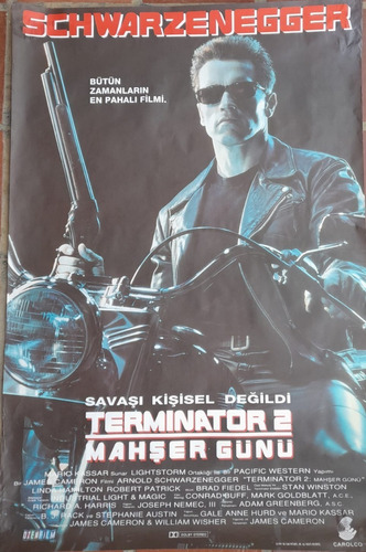 Afiche Original-scwarzenegger-terminator 2 -1991