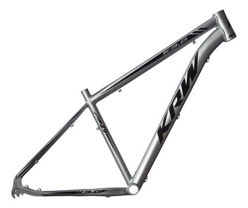Bicicleta Aro 29 Krw Alumínio 24 Vel Freio A Disco X52 Cor Prata/Preto
