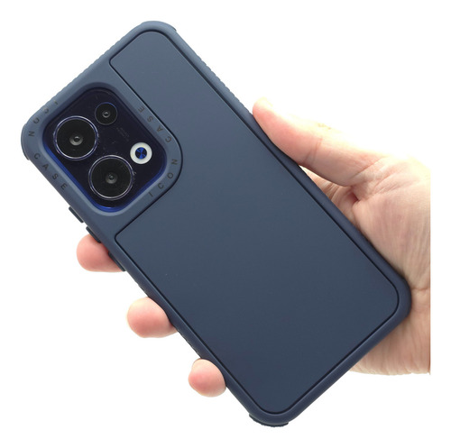 Funda 3 En 1 Para Oppo Reno 13 5g Case Uso Rudo Protector Supreme - Azul Marino Oppo Reno 13 5g