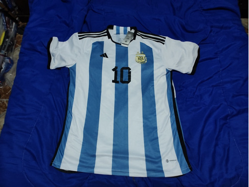 Camiseta Argentina Titular 2022 Talle Xl 10 Messi 