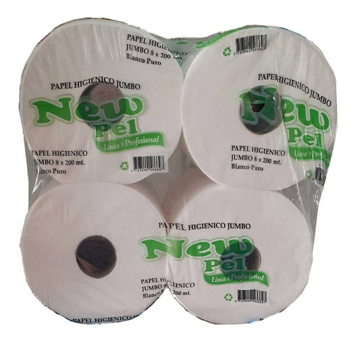 Papel Higiénico Cono Chico New Pel 200mts C/u X 8 Uni