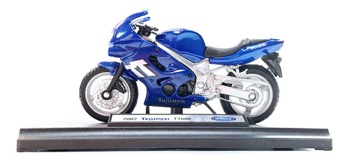 Miniatura Diecast 1/18, Triumph Tt600 2002, Welly 