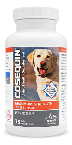 Suplemento canino Nutramax de Cosequin Ds Plus, 75 cápsulas