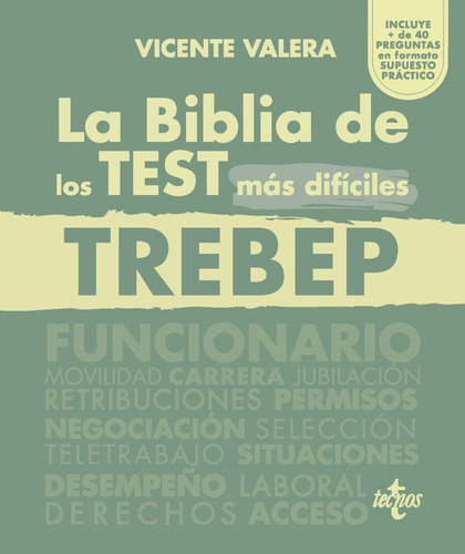 La Biblia De Los Test Mas Dificiles Del Trebep, De Valera, Vicente. Editorial Tecnos, Tapa Blanda En Español
