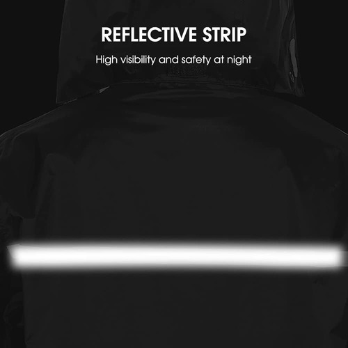 H Traje De Lluvia Para Motocicleta Para Hombre, Reflectante
