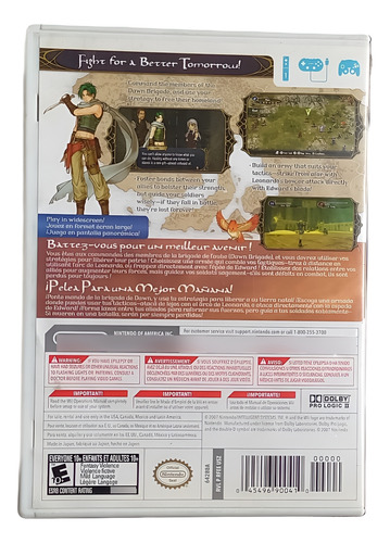 Fire Emblem Radiant Dawn Nintendo Wii Original Americano (Recondicionado)