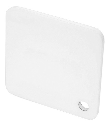 Chapa Acrílico Branco Leitoso Puro 50x50cm 2mm Não Passa Luz