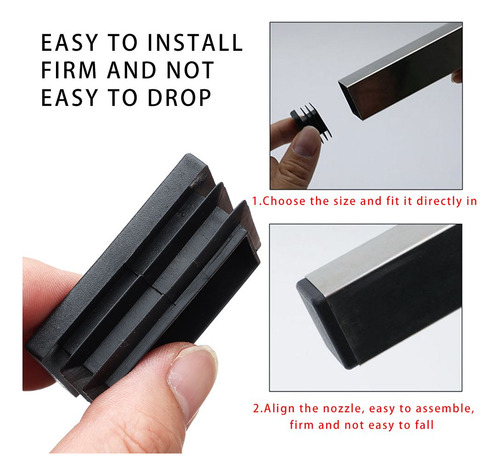Tapón De Tubo Rectangular Para Muebles, Tapa De Pie Protegid