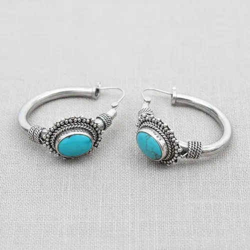 Brincos Boho Turquesa Para Casamentos E Festas Dftytf — foto 1