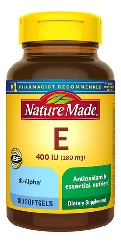 Nature Made Vitamina E 180 Mg (400 Ui - L a $124900