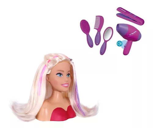 Kit De Bonecas Barbie Styling Hair Brincar De Cabeleireira