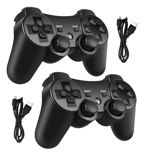 Pack X2 Controles Ps3 Mas 2 Cables De Carga