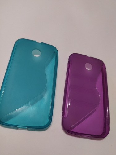 Funda Gel Moto E Transparencia Color 2pack Remate