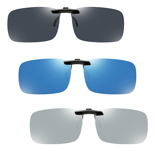 Oopsmi Gafas De Sol Polarizadas Con Clip, Paquete De 3 Sobre