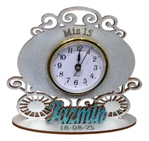 Comprar 20 Souvenirs 15 Años Carroza Y Reloj Verde Agua Otros Modelo