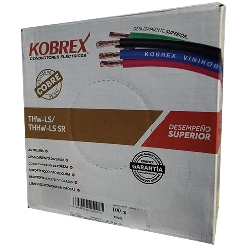 Cable Thw/thhw-ls Cal 10 Caja 100m Kobrex