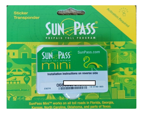 Sun Pass Mini - Pedágio Florida + Outros Estados Nos Eua