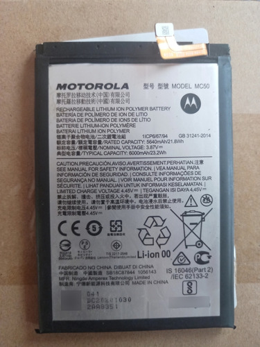 Bateria Para Motorola G9 Power Original