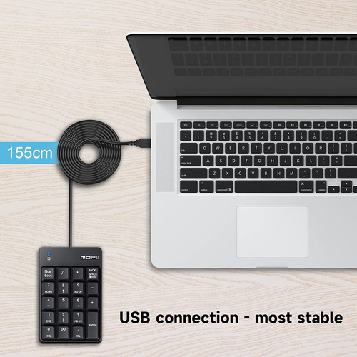 Imagen 5 de 7 de Teclado Numérico Portátil De 19 Teclas Usb Contabilidad