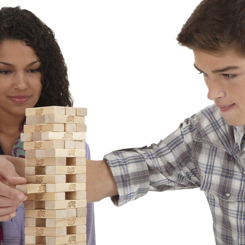Juego Mesa Jenga Clasico Familiar Torre Madera Hasbro Gaming