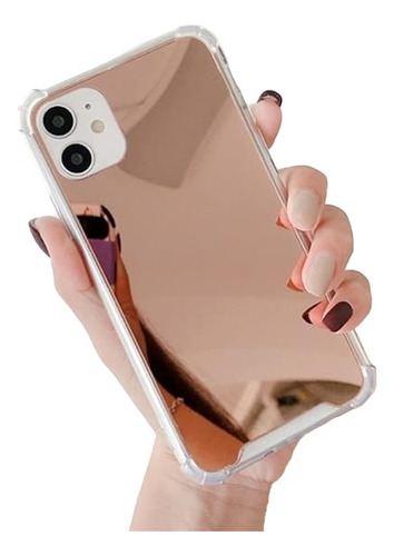 Carcasa Para iPhone Espejo Rosado Aesthetic Funda Silicona 