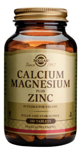 Cal/mag/zinc - 100 Tab Sabor Sin Sabor