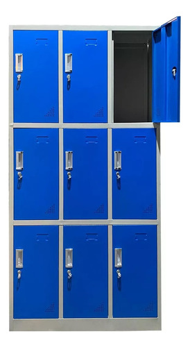 Guardabulto Locker Metálico Imantado 9 Puertas Expansion Uy