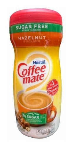 Imagen 1 de 2 de Coffee Mate 289.1g Sugar Free En Polvo Hazelnut