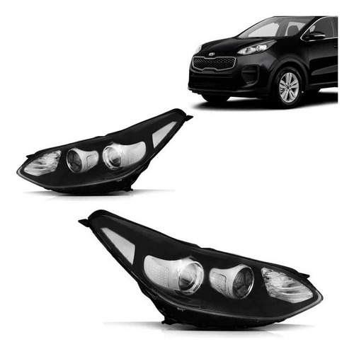 Par Farol Sportage 2017 2018 19 Manual Com Projetor Com Led
