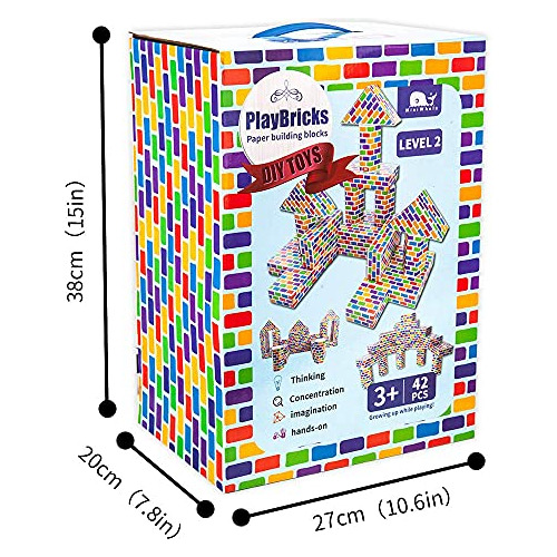 Bloques De Cartón Deluxe Jumbo, Juego De Ladrillos De ...