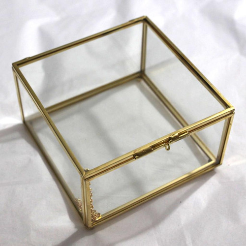 Soporte De Vidrio Transparente 13 X 13 X 8 Cm