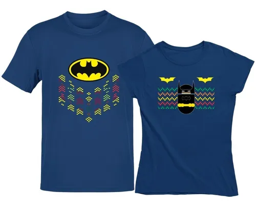 Playeras De Parejas Superheroes Batman Novios Regalo