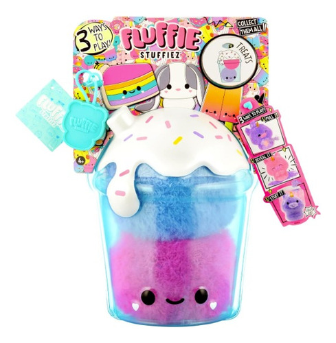 Fluffie Stuffiez Boba Drink Peluche Coleccionable Color Azul