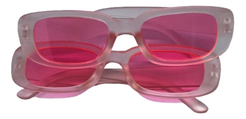 Óculos Vintage Rosa Lentes Rosa Pink  Solar Blogueira Sol 