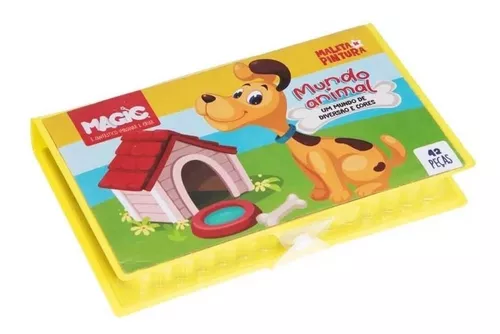 Maleta De Pintura Infantil Floresta Encantada 42 Peças Magic Kids