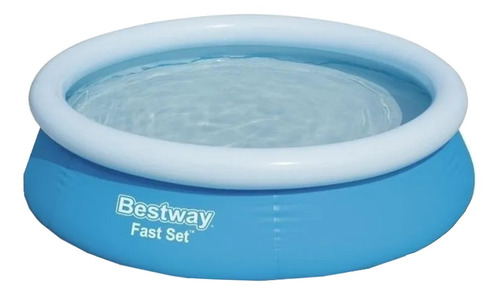 Pileta inflable redondo Bestway Fast Set 57252 1126L azul caja
