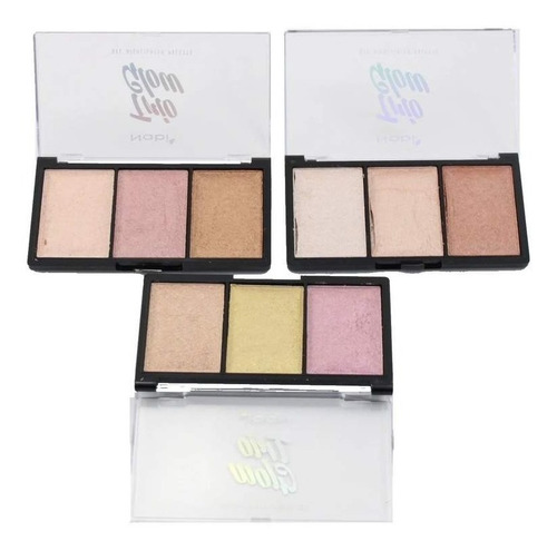 Trio Glow Paleta De Iluminador En Gel Display By Nabi