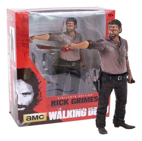 Figura De Pvc The Walking Dead Rick Grimes Modelo Colecciona