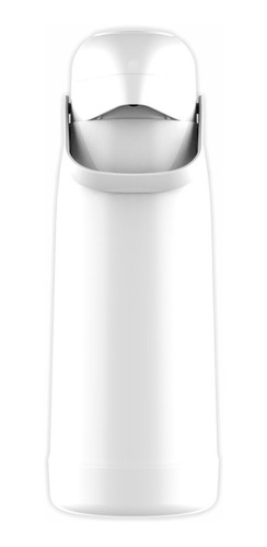 Imagem 1 de 4 de Garrafa Térmica Pressão Magic Pump 1,8 Litro Branca Termolar
