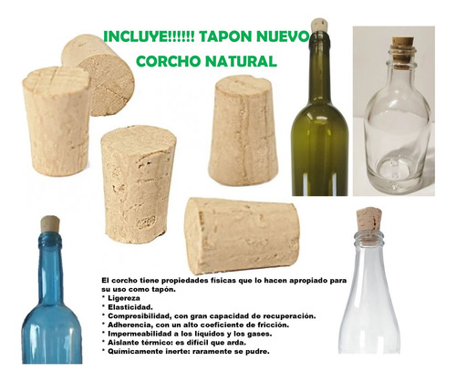 40 Botellas De Vidrio Envases De 750 Ml Sin Tapa Para Vino