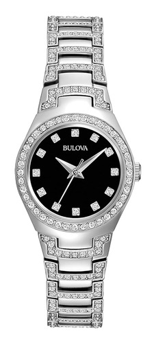 Reloj Bulova Crystal Quartz Para Mujer, Acero Inoxidable, To