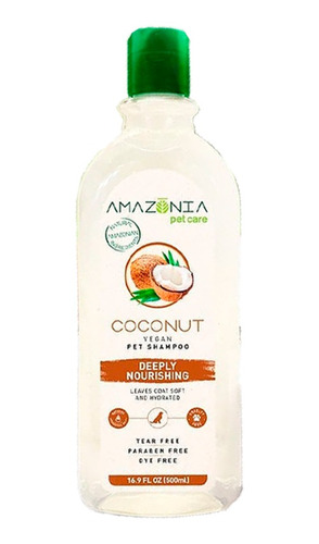 Shampoo Vegano Amazonia Pet Care Coconut 500ml