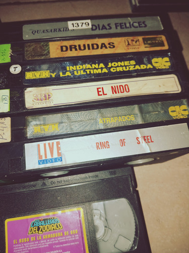 Lote De 13 Vhs!! Originales Indiana Jones,el Nido Etc!! (Usado)