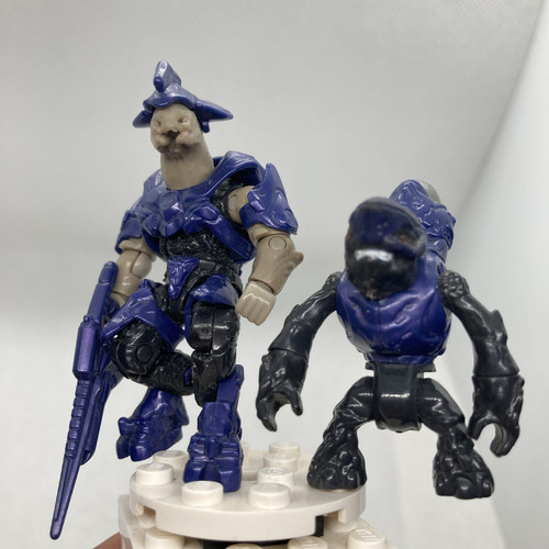 Halo Mega Elite Commando Y Grunt De Set Covenant Storm Lance (Usado)