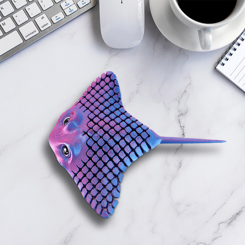 Ornamento Con Estampado De Diablo Con Forma De Pez Y Raya Pa